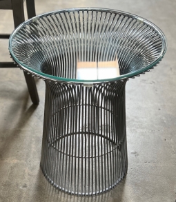 Steel & Glass Side Table - LA-Area Radisson Hotel